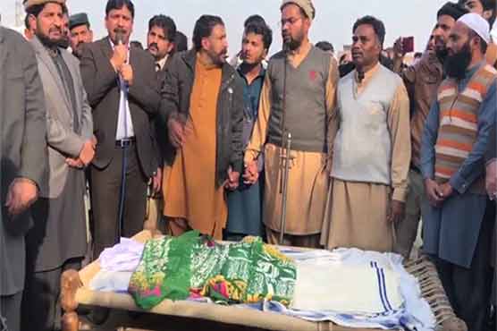 A funeral prayer of 7-year-old Zainab was killed in Kasur