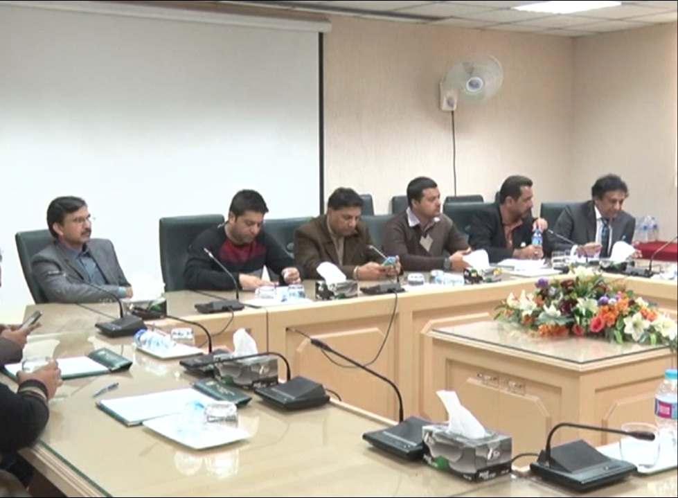 A, DELEGATION, OF, SPORTS, JOURNALISTS, ASSOCIATION, MEETING, WITH, INFORMATION, MINISTER, MARYAM AURANGZEB