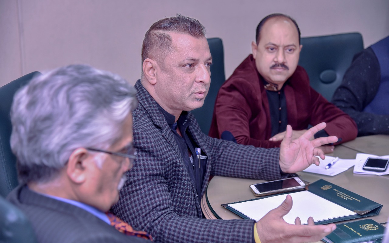 A, DELEGATION, OF, SPORTS, JOURNALISTS, ASSOCIATION, MEETING, WITH, INFORMATION, MINISTER, MARYAM AURANGZEB