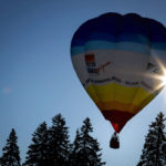 The hot air balloon festival starts in Switzerland