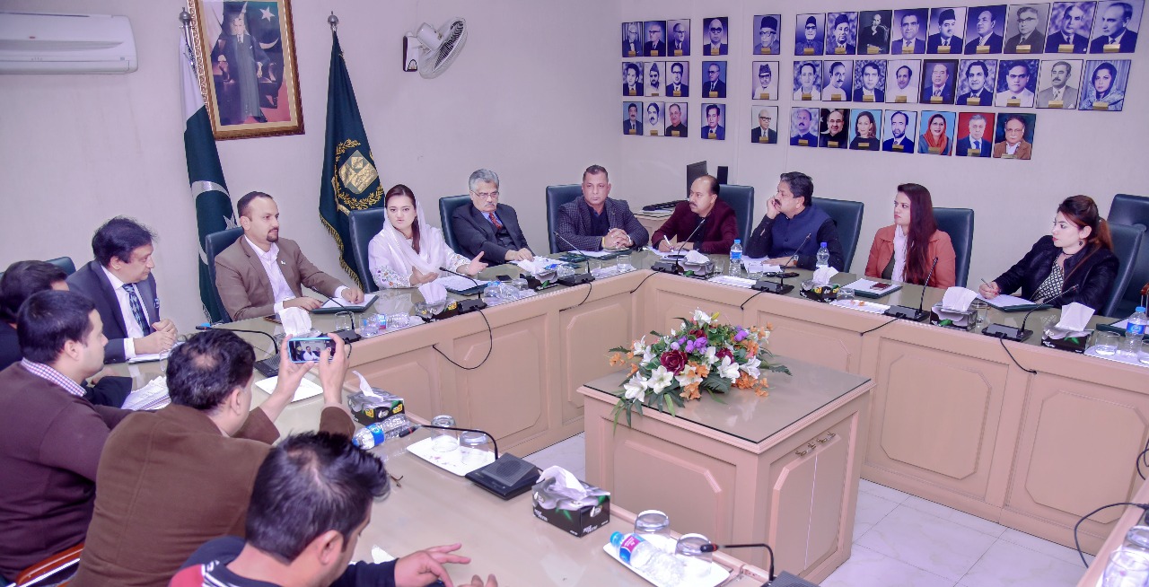 A, DELEGATION, OF, SPORTS, JOURNALISTS, ASSOCIATION, MEETING, WITH, INFORMATION, MINISTER, MARYAM AURANGZEB