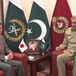 Japanese Foreign Minister visits GHQ