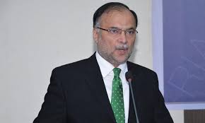 Federal Minister for Interior and Development and Planning Ahsan Iqbal speaking at the seminar on the issue of global geo-political risks in the US Congress
