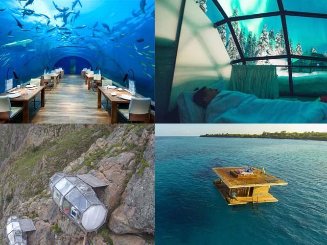 Hotel at remote places of the world, where everyone wants to go