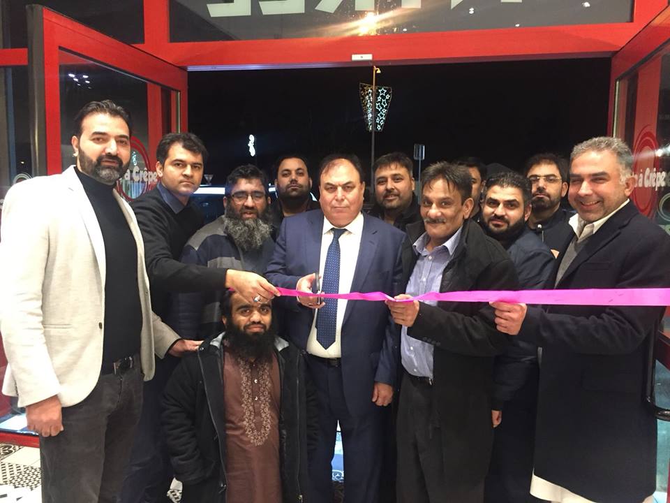 AT, opening, Ceremony, of, Restaurant, "Fête à Crêpe, " owned ,by, dear, Brother, Raheel Butt, Many, Congrats, and, best ,wishes
