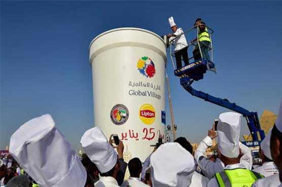World record of making world's largest tea cup in Dubai