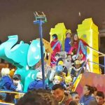 Annual three kings parade held in Spain