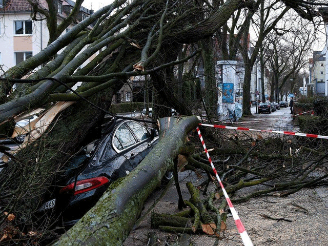 The systematic system of intense storm discomfort in northern Europe, 8 people killed