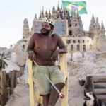 A man living in a sand castle for twenty two years