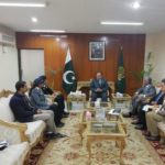 FIA Immigration Wing officials headed by DG FIA Bashir Memon meets wit interior minister Prof. Ahsan Iqbal