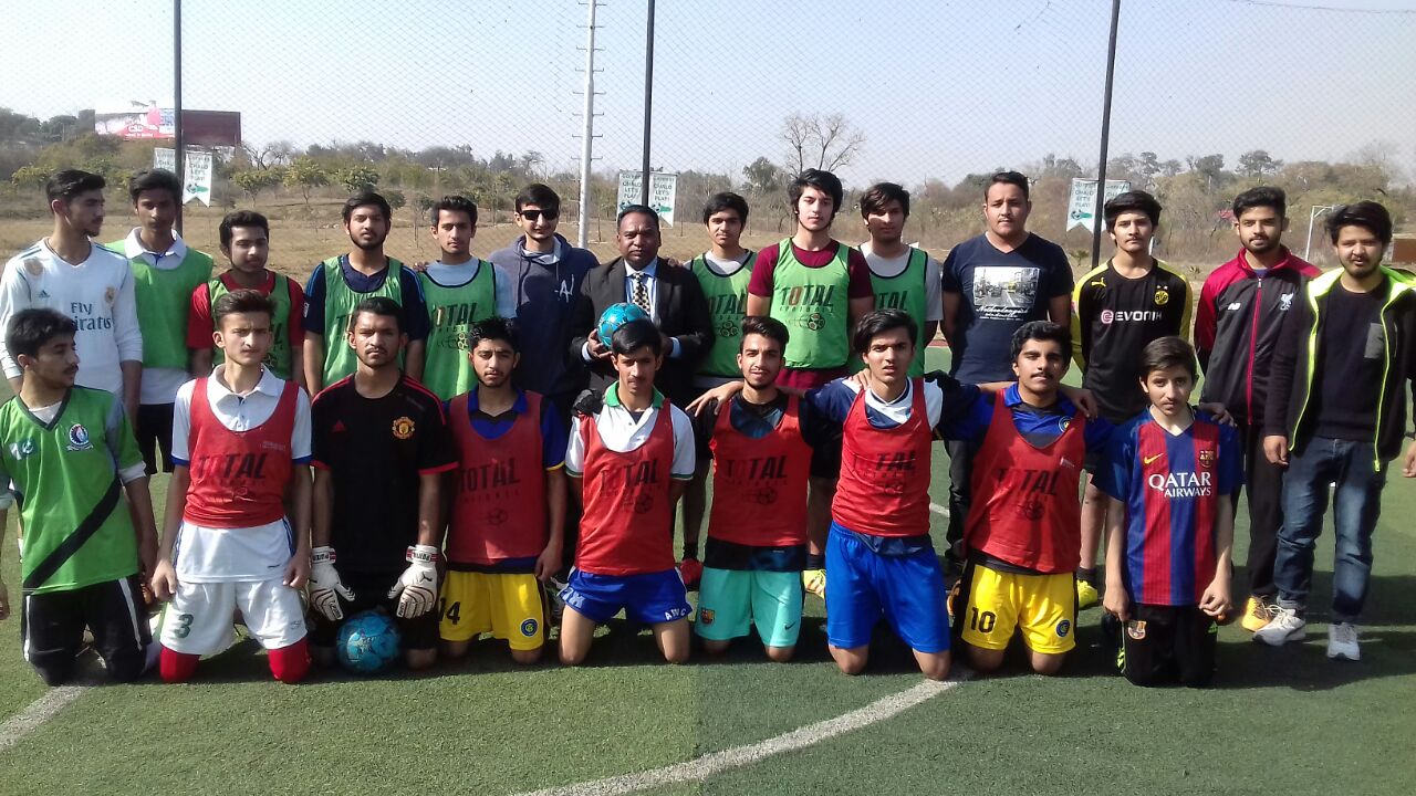 RAWALPINDI, ARMY, HERITAGE, FOUNDATION, AYUB PARK, CELEBRATED, FIFA, TROPHY, ARRIVAL, IN, PAKISTAN, DURING, A, FOOTBALL, MATCH, OF, JUNIOR, TEAMS, HELD, BY, TOTAL, CLUB, ARMY, HERITAGE, FOUNDATION, RAWALPINDI