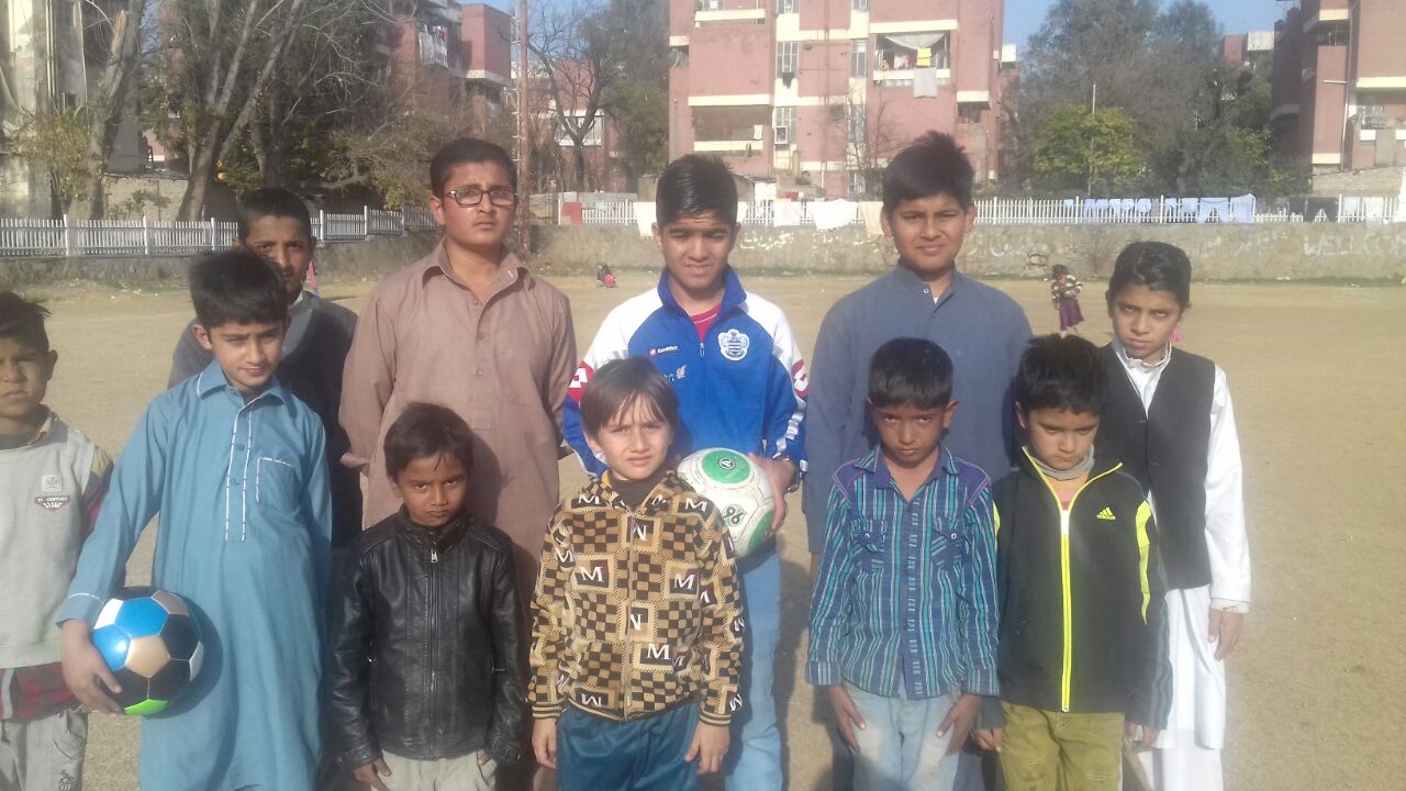 Best, Street, Children, Football, team, in, Rawalpindi, trainer, dainal Iqbal Satti, talked, on, Fifa, World, cup, trophy, came, to, Pakistan, Today