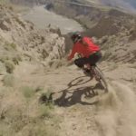 Cycling on the top mountain of Canada