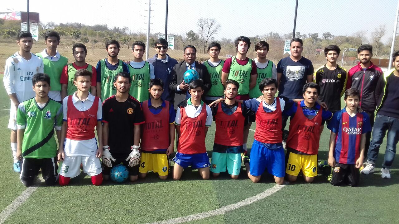 RAWALPINDI, ARMY, HERITAGE, FOUNDATION, AYUB PARK, CELEBRATED, FIFA, TROPHY, ARRIVAL, IN, PAKISTAN, DURING, A, FOOTBALL, MATCH, OF, JUNIOR, TEAMS, HELD, BY, TOTAL, CLUB, ARMY, HERITAGE, FOUNDATION, RAWALPINDI