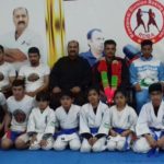 Legends, of ,Islamabad ,Mixed ,Martial ,Arts , Grand ,master, Shihan Raja Khalid , Shihan Zaheer Ali Mashadi, with, young, champions, at, MMA, head ,quarter ,Islamabad, Pakistan