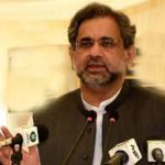 Prime Minister Shahid Khaqan Abbasi addresses the function in Chitral