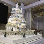 13 ft high ferry tie cake in Kazakhstan