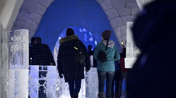Snow Hotel made on theme of 'Game of Thrones'