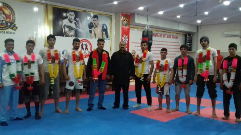 Legends, of ,Islamabad ,Mixed ,Martial ,Arts , Grand ,master, Shihan Raja Khalid , Shihan Zaheer Ali Mashadi, with, young, champions, at, MMA, head ,quarter ,Islamabad, Pakistan