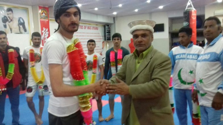 Legends, of ,Islamabad ,Mixed ,Martial ,Arts , Grand ,master, Shihan Raja Khalid , Shihan Zaheer Ali Mashadi, with, young, champions, at, MMA, head ,quarter ,Islamabad, Pakistan