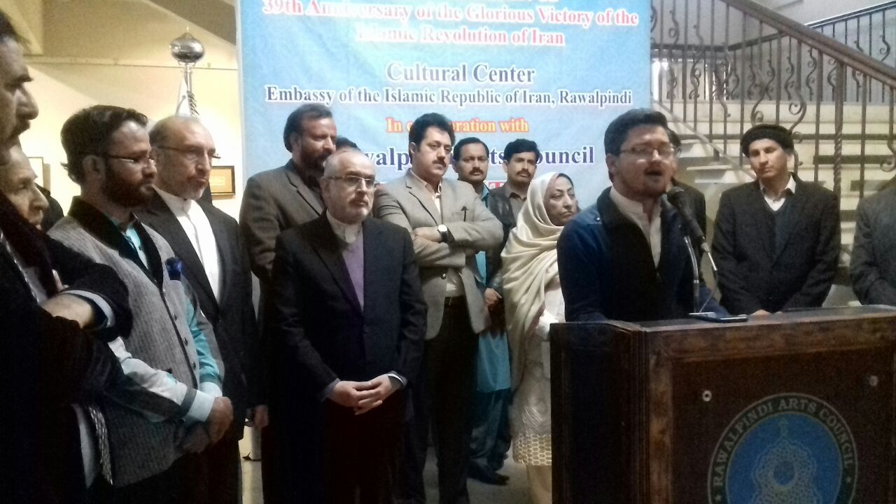 Pakistan, and, Iran, are, linked, up, with, great, relations, and, tighten, with, hot, emotions, says, Iran, Ambassador, Shahab uddin dari, on, Iran's, 39th, Islamic, revolution, anniverssary