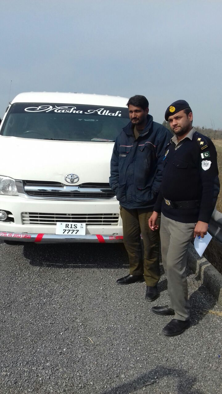 Motorway, police, recovered, hiace, snatched, from, tarnol, Rawalpindi