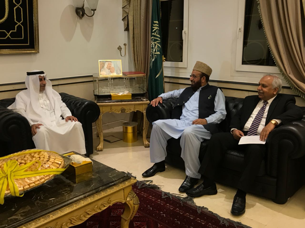 MINISTER, RELIGIOUS, AFFAIRS, AND, PEACE, KEEPING, AMONG, MINORITIES, SARDAR, YOUSAF, VISITED, MOSASSA, SOUTH ASIA, OFFICE, ALONG, WITH, DELEGATION