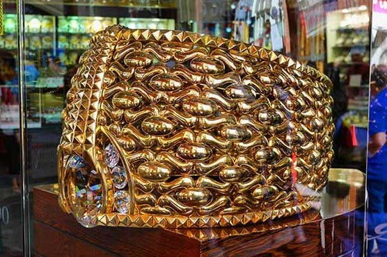 The largest gold ring presented for the exhibition