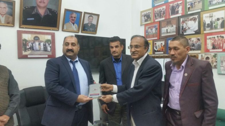 CHAIRMAN, MIX, MARTIAL, ARTS, BHARIA, TOWN, SHIHAN KHALID RAJA, VISITED, MODERN, MARTIAL, ARTS, CENTRE, PESHAWAR, ALONG, WITH, HIS, DELEGATION