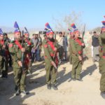 District police officer and Additional deputy commissioner climbed flowers veil at the grave of Pak army young Mehar khan, while the Munawali police greeted