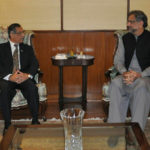 Prime Minister Shahid Khaqan Abbasi meets with Chief Justice of Pakistan Javed Saqib Nisar one on one in chamber