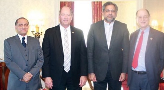 AMERICA, PRIME MINISTER, SHAHID, KHAQAN ABBASI, MEETING, IMPORTANT, PERSONALITIES, OF, AMERICAN, CONGRESS, DURING, HIS, PRIVATE, VISIT