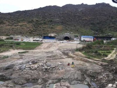 Citizensn stops work on the CPEC project in Mansehra