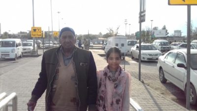 RE-KNOWN, PERSON, AND, SOCIAL, WORKER, DR. ATHAR, ALI, RETURNED, AFTER, PERFORMING, UMRAH, ON, AIRPORT, FRIENDS, AND, FATHER, DR. MUBARAK, ALI, RECEIVED, HIM