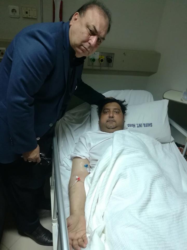 islamabad, ex-president, pmln, france, javed akhtar butt, visiting, al shifa, hospital, islamabad, to, his, dearest, friend, and, literary, person, syed aal e abbas
