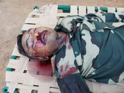 fear, of, freedon, fighters, Indian, army, man, suicide, with, his, gun, at, donal, camp