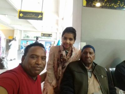 RE-KNOWN, PERSON, AND, SOCIAL, WORKER, DR. ATHAR, ALI, RETURNED, AFTER, PERFORMING, UMRAH, ON, AIRPORT, FRIENDS, AND, FATHER, DR. MUBARAK, ALI, RECEIVED, HIM