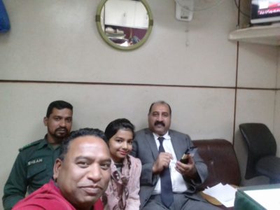 RE-KNOWN, PERSON, AND, SOCIAL, WORKER, DR. ATHAR, ALI, RETURNED, AFTER, PERFORMING, UMRAH, ON, AIRPORT, FRIENDS, AND, FATHER, DR. MUBARAK, ALI, RECEIVED, HIM