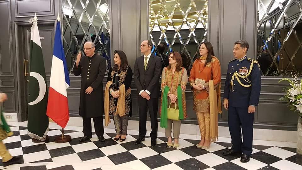 PAKISTAN DAY, AT, PARIS, PAKISTANI, AMBASSADOR, MOEEN U HAQ, ARRANGED, DINNER, IN, HOTEL