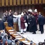 FIGHT, IN, SENATE, OF, PAKISTAN, BETWEEN, PRIME, MINISTER'S, RELATIVE, AND, PTI, MNA