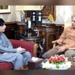 Choudhary Nisar meets Shahbaz Sharif to embrace each other