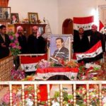 Former Iraqi president Saddam Hussein's mausoleum demolition, the body disappeared from the grave