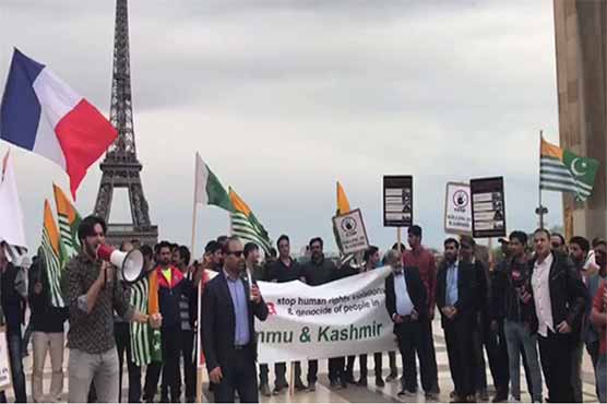 Resolution of Indian agitation on the Kashmiris in Paris, solidarity expressed on the Eiffel Tower