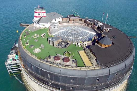 Unique "fort hotel" set between beach batches