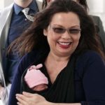 Women participate in the vote senate session with a infant baby in the US