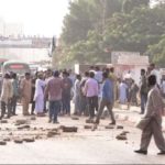 Karachi, Jamaat-e-Islami protest against load shedding on sharah e faisal, traffic jam