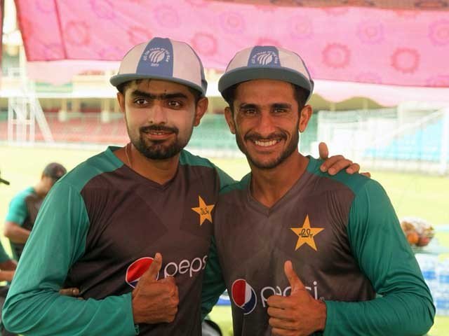 Babur Azam and Hassan Ali I am happy to meet ICC caps