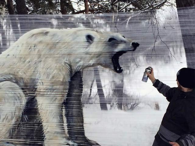 The best samples of the Three D Art on plastic sheet