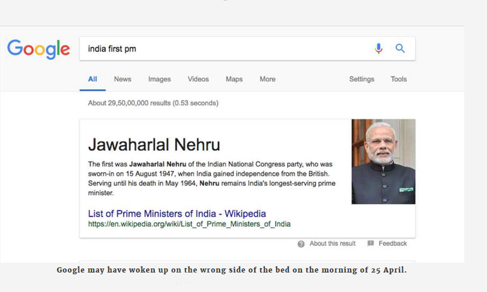 Google India's Narendra Modi and Modi tech