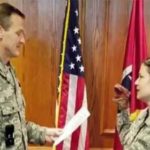 Viral video viruses in the swearing of US female military volunteer
